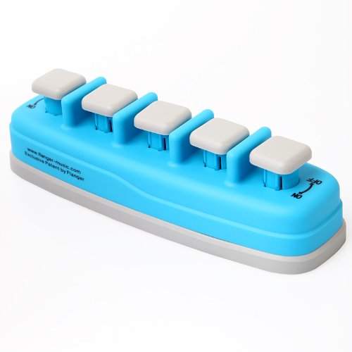 Kingzer Blue Piano Finger Exerciser Keyboard Training Professional Assistant Tool