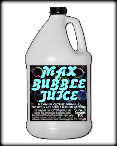 1 Gallon - MAX Bubble Juice Fluid - 10x the Bubbles from Standard Machines