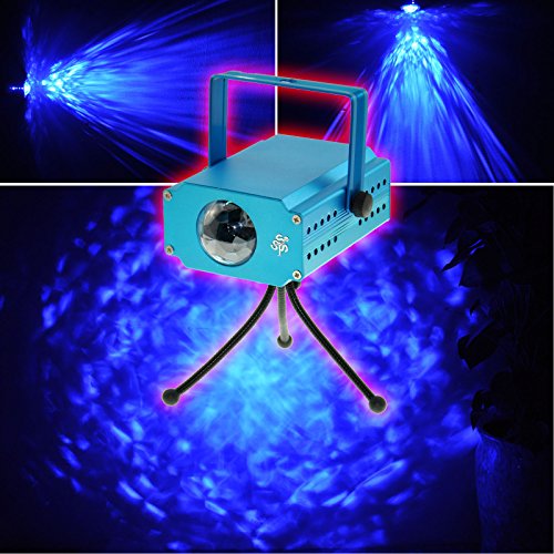 3W Blue LED Protable Moving Waves Ocean Wave Light Projector Stage Light Projection Night Light DJ Party Light Wedding Bar Show