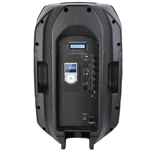 PYLE-PRO PPHP1599AI - 15'' 1600 Watt Portable Powered 2 Way Full Range Loud Speaker System w/Built in MP3/USB & Ipod Dock