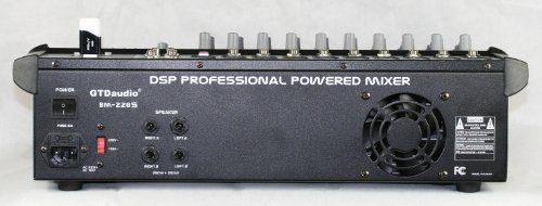 GTD Audio 10 Channal 1000Watt Professional Powered Mixer Amplifier (500w RMS / 2x250w RMS)