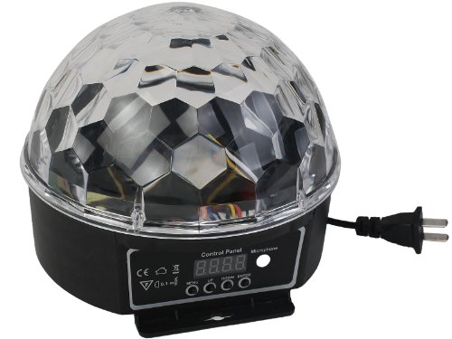 DMX512 Stage Lighting Digital LED RGB Crystal Magic Ball Disco DJ Effect Light