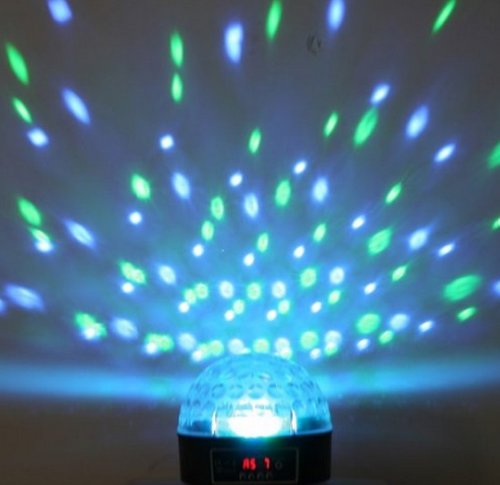 FORESTORE Disco Light Mini LED RGB Magic Crystal Ball With Voice Activation Starry For Party,Disco,KTV, Bar,Club,Home Party