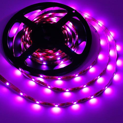 Flexible Color Changing RGB Ribbon Flexible LED Light Strip 12v (5m 16.4ft/reel) By Ledwholesalers, 2034rgb