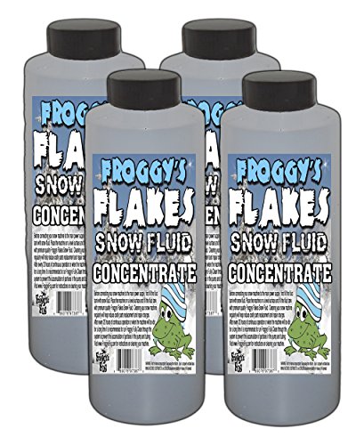 Concentrate Froggys Flakes Snow Juice Machine Fluid - Makes 4 Gallons Snow Formula: DRY (30 - 75 Feet Float / Drop)