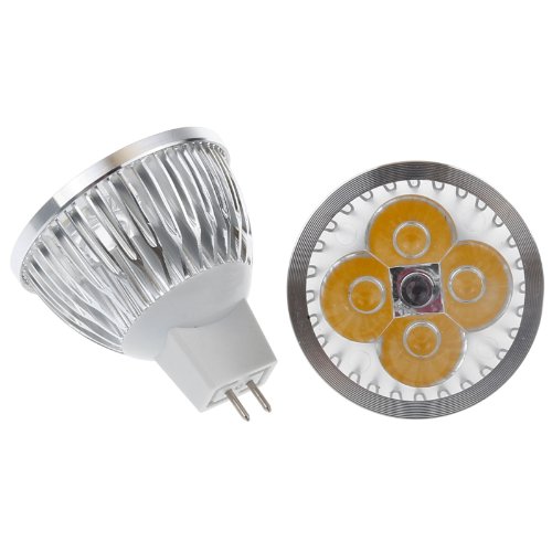 Lemonbest® 12V 4W MR16 Gu5.3 LED Spotlight Bulb, 35 Watt Incandescent Equivalent, Warm White