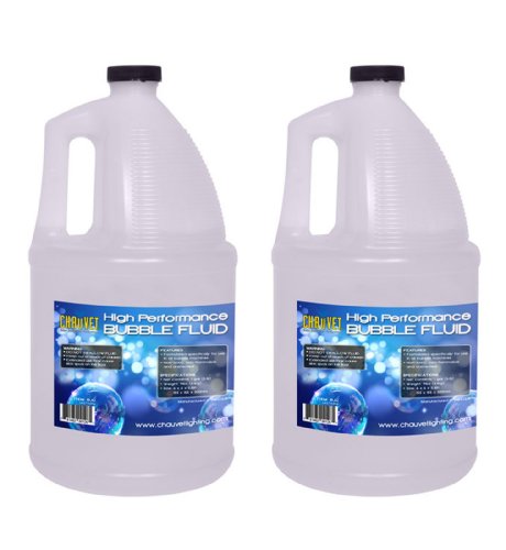 NEW! (2) Gallon Bottles of CHAUVET BJU Non-Staining Bubble Juice Fluid - BJ-U