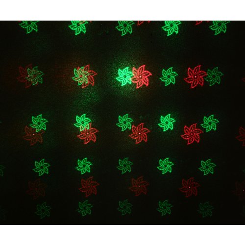 Lavolta Mini Laser Disco DJ Party Light with 4 Patterns - Red & Green