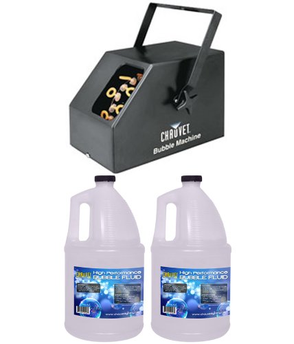 NEW CHAUVET B-250 Portable Pro DJ Effect Bubble Machine + 2 Gallons Bubble Fluid