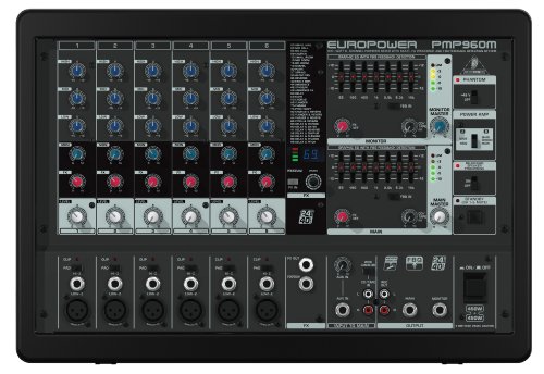 Behringer EUROPOWER PMP960M 900-Watt  6-Channel Powered Mixer