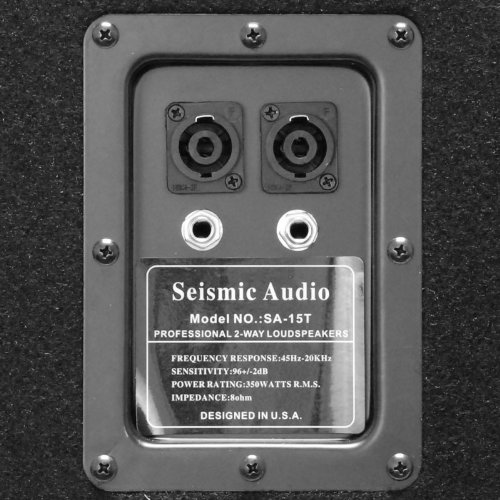 Seismic Audio - Pair of 15" PA DJ Speakers 700 Watts PRO Audio - Mains, Monitors, Bands, Karaoke, Churches, Weddings