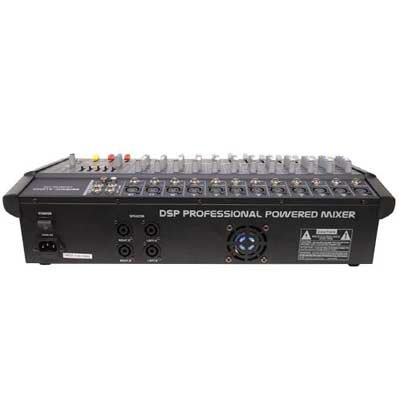 Seismic Audio - LandSlide-12P - 12 Channel DSP Professional Powered Mixer - Power