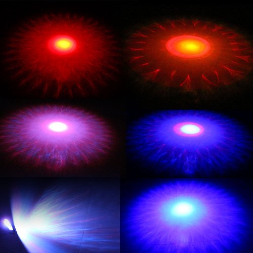 1byone Type QS-0089 Strobe Colored Lenses LED Light, Flashing Lamps Lights, Apply Lighting For DJ Disco House Party Hotel Stage Office Camping Field Etc, Lighting For Halloween And Christmas