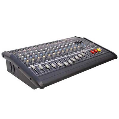 Seismic Audio - LandSlide-12P - 12 Channel DSP Professional Powered Mixer - Power