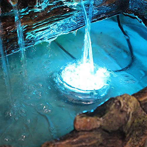 (2pack) Hallomall™ Multicolor Submersible LED Lights, Underwater Pond Lighting/ Fountain Lighting, LED Accent Lights with IR Remote Control for Wedding /Centerpiece /Halloween/ Party/ Christmas/ Stage Decors