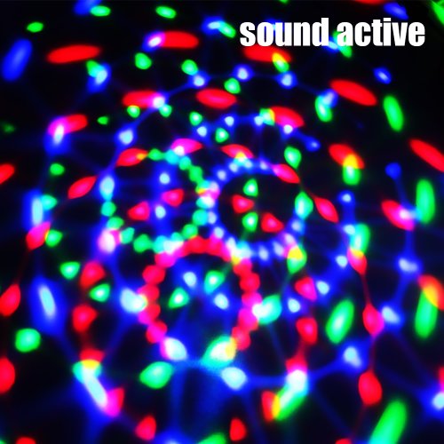 ZITRADES Disco DJ Lighting 3W E27 LED Crystal Ball Rotating full color light Voice Sound Activated