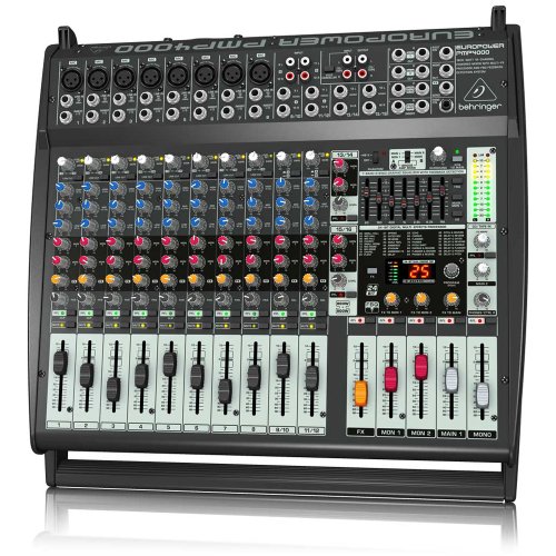 Behringer Europower PMP4000 Powered Mixer 16 Channels, 1600 Watts with MultiFX Processor and