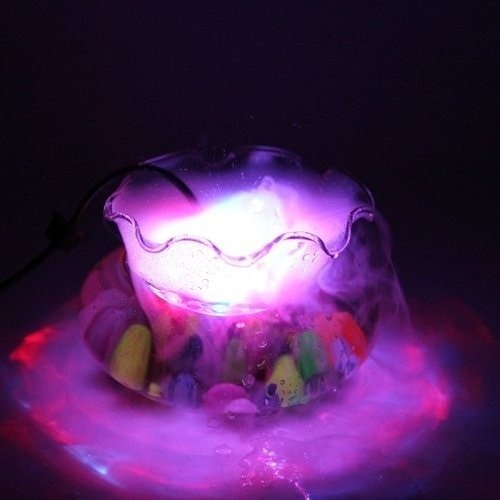 Evalley High Quality 12 LED Lights Ultrasonic Mist Maker Machine Fogger Water Pond Fountain Pond