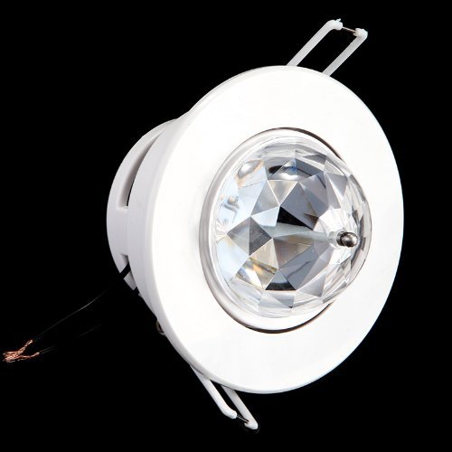 Superstar™ 3W RGB Ceiling Stage Light Full Color LED Voice-activated Rotating Ceiling Lamps Spot DJ Disco Crystal Bulb Lamp