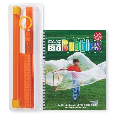 Klutz How to Make Monstrous, Huge, Unbelievably Big Bubbles Handbook toy gift idea birthday
