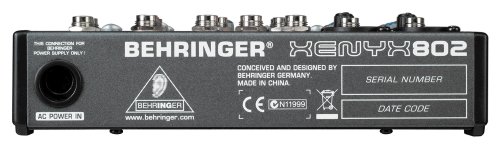 Behringer Xenyx 802 Premium 8-Input 2-Bus Mixer with Xenyx Mic Preamps and British EQs