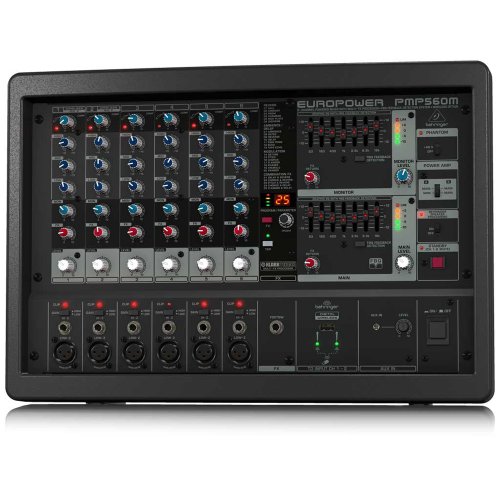 Behringer PMP560M Europower 500-Watt 6-Channel Powered Mixer