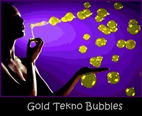 Tekno Bubbles - Gold UV Blacklight Reactive - Half Gallon - 64 Ounces
