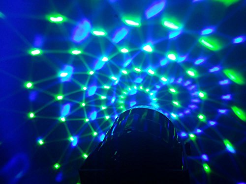 Supertech 7 Color Changing 3W RGB Crystal Magic Rotating Ball Effect Led Stage Lights For KTV Xmas Party Wedding Show Club Pub Disco DJ