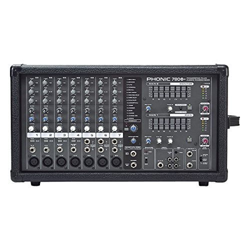 Phonic Powerpod 780 Plus 2X300W 7-Channel Powered Mixer with Digital Effects