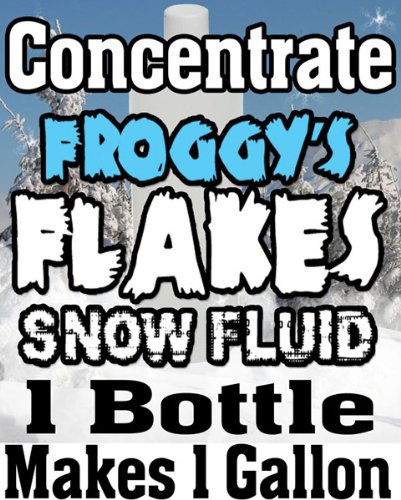 Concentrate Froggys Flakes Snow Juice Machine Fluid - Makes 1 Gallon Snow Formula: DRY (50 - 75 Feet Float / Drop)