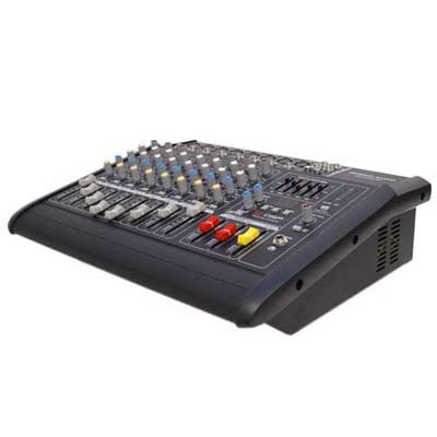 Seismic Audio - LandSlide-8P - 8 Channel DSP Professional Powered Mixer - Power
