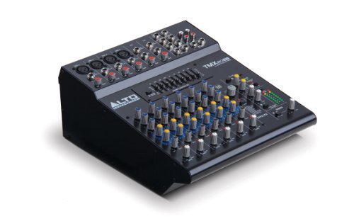 Alto Professional TMX80 DFX, Tabletop 8 Channel powered mixers with 24-BIT DSP FX, Graphic EQ, and 2x350W Class D Power