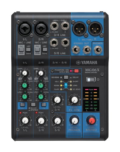 Yamaha MG06X 6-Input Compact Stereo Mixer