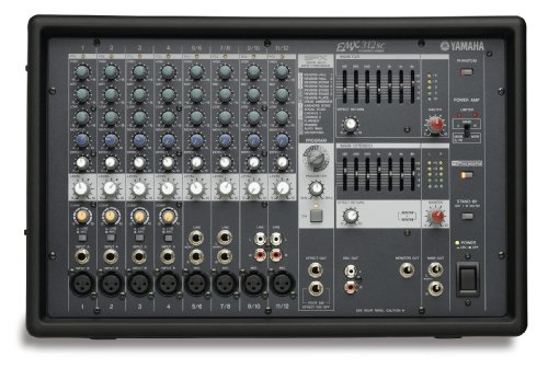 Yamaha EMX312SC 8 Input Powered Mixwer with Dual 300 Watt Amplifier