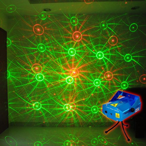Protable Mini Stage Lighting Projector LED Strobe Flash Light DJ Party Christmas Effect Light