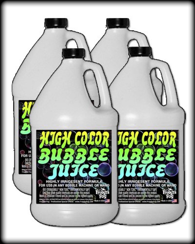 4 Gal - HIGH COLOR Bubble Juice Fluid - Strong Long-Lasting Iridescent Brilliant