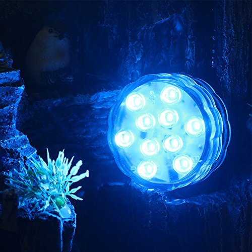 (4pack) Hallomall™ Multicolor Submersible LED Lights, Underwater Pond Lighting/ Fountain Lighting, LED Accent Lights with Ir Remote Control for Wedding /Centerpiece /Halloween/ Party/ Christmas/ Stage Decors