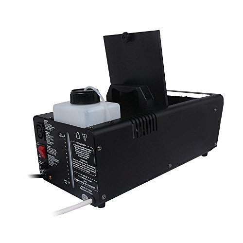 1byone Low Lying Fog Machines 400 Watt 3000CFM 2 Meters Output Distance 1300ml Tank Capacity with Wireless Remote Control Fog Machine