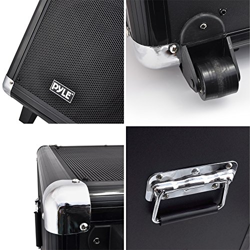 Pyle PCMX280B Disco Jam 400 Watt Bluetooth 10-Inch Portable PA Speaker System, Built-in Rechargeable Battery, Headset and Mic
