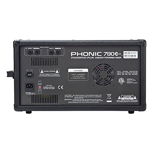 Phonic Powerpod 780 Plus 2X300W 7-Channel Powered Mixer with Digital Effects