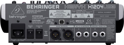 Behringer XENYX X1204USB | Premium 12-Input 2/2-Bus Mixer with XENYX Mic Preamps and USB/Audio Interface