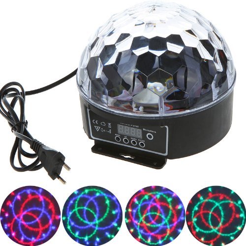 Superstar™ Digital LED RGB Crystal Magic Ball Effect Light DMX Disco DJ Stage Lighting for disco, ballroom, KTV, bar, stage, club, party