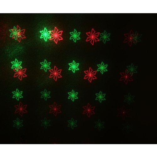 Lavolta Mini Laser Disco DJ Party Light with 4 Patterns - Red & Green