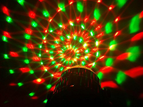 Supertech 7 Color Changing 3W RGB Crystal Magic Rotating Ball Effect Led Stage Lights For KTV Xmas Party Wedding Show Club Pub Disco DJ