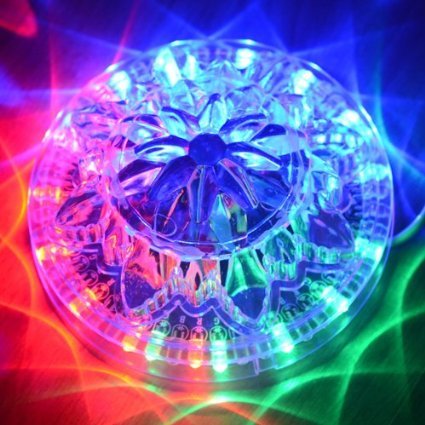 Superstar™ Voice Activated/Auto Sound Control 48 LEDs Sunflower Stgae Lighting 8 Models Effects RGB Magic Disco DJ Stage Lighting For KTV Xmas Party Wedding Show Club Pub Disco DJ