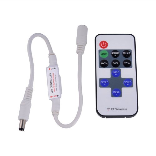 E-Goal Mini LED Controller Dimmer with RF Wireless Remote Control DC 5~24V 12A R107