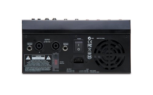 Alto Professional TMX80 DFX, Tabletop 8 Channel powered mixers with 24-BIT DSP FX, Graphic EQ, and 2x350W Class D Power