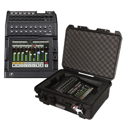 Mackie 1608 Digital Mixer with Ipad Control 30 Pin and Waterproof Rugged Road Case Bundle