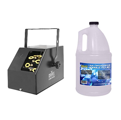 CHAUVET B-250 Portable Pro DJ Effect Bubble Machine + 1 Gallon BJU Bubble Fluid