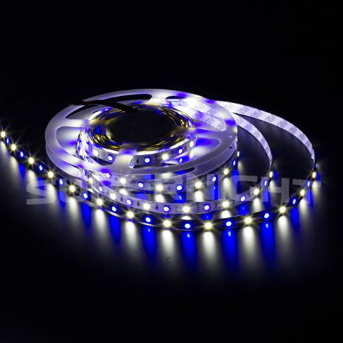 SUPERNIGHT RGBW LED Strip Lighting Kit 16.4ft 5M 5050 300leds Non-waterproof Color Changing RGBW LED Flexible Lights + 40Key RGBW Remote Controller + 12V 5A Power Supply